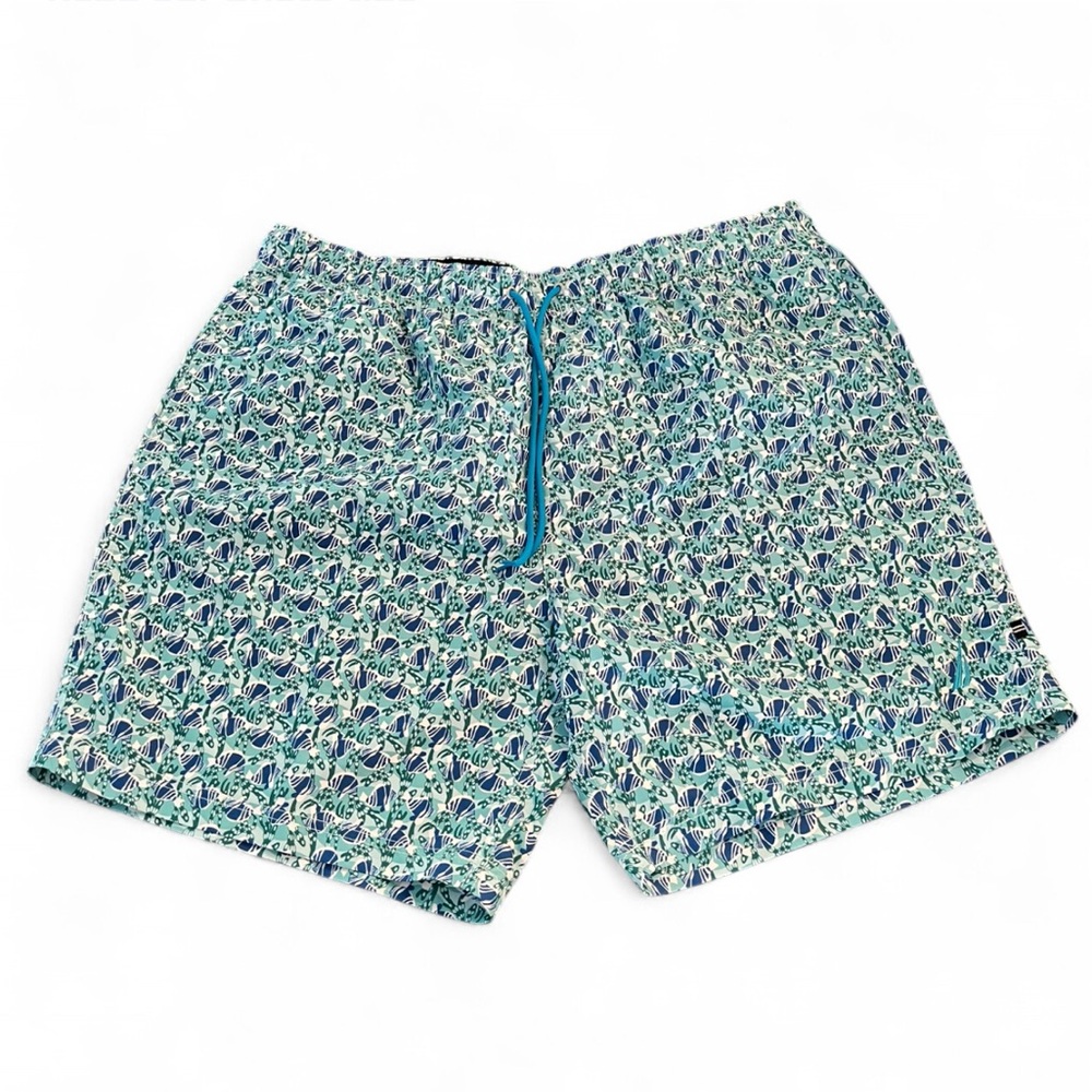 Nautica Blue and Green Swim Trunks size xxl